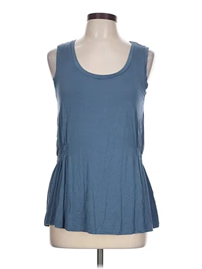 Pre-owned Modcloth Sleeveless Top Blue Scoop Neck Tops