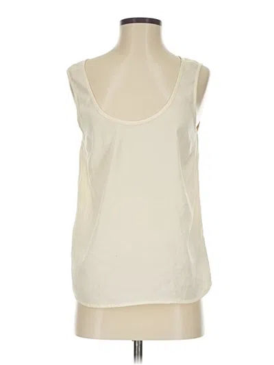 Pre-owned Modcloth Sleeveless Top Ivory Scoop Neck Tops In White