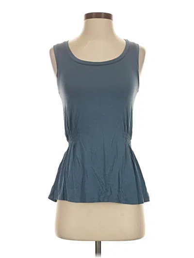 Pre-owned Modcloth Sleeveless Top Teal Scoop Neck Tops
