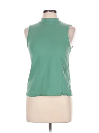 Pre-owned Modcloth Sleeveless T-shirt In Green