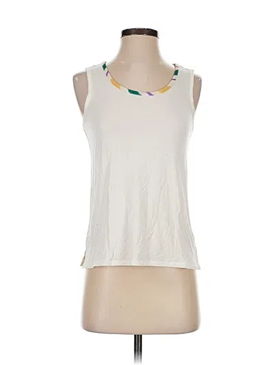 Pre-owned Modcloth Sleeveless T-shirt In White