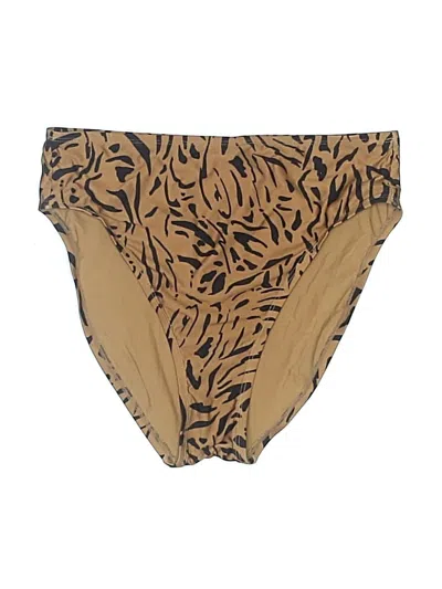 Pre-owned Modcloth Swimsuit Bottoms In Tan