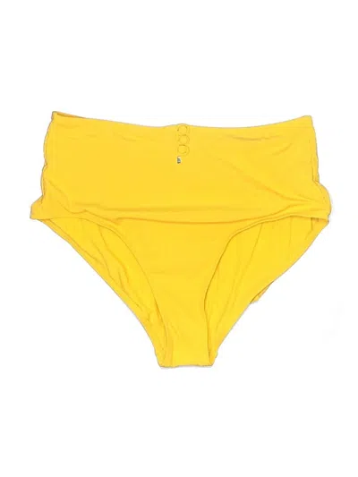 Pre-owned Modcloth Swimsuit Bottoms In Yellow
