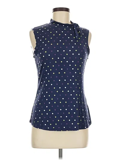 Pre-owned Modcloth Tank Top Blue Tie Neck Tops