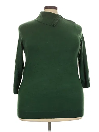 Pre-owned Modcloth Turtleneck Sweater In Green