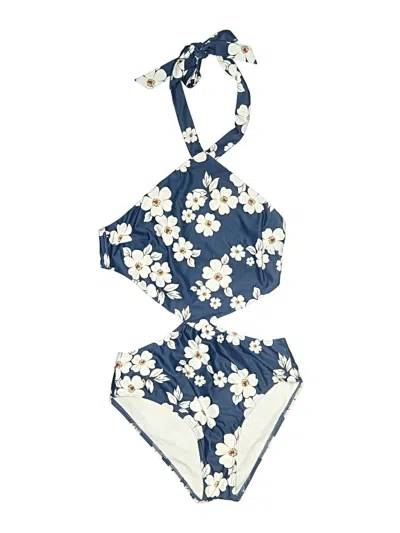 Pre-owned Modcloth Two Piece Swimsuit In Blue