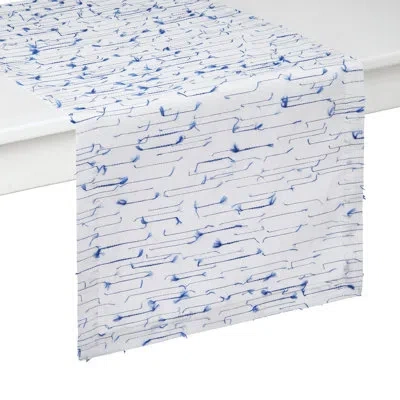 Mode Living Amalfi Geometric Linen Table Runner