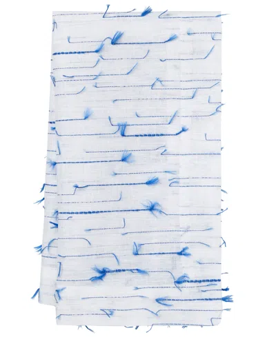Mode Living Amalfi Napkins, Set Of 4 In Blue And White