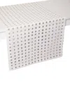 Mode Living Antibes Table Runner, 16" X 108" In White