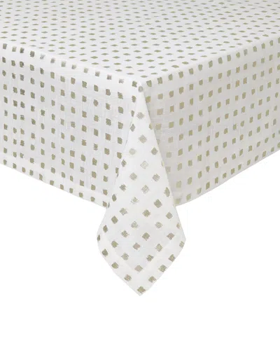 Mode Living Antibes Tablecloth, 66" X 144" In White