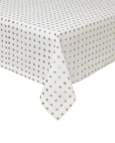 Mode Living Antibes Tablecloth, 66" X 162" In White