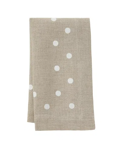 Mode Living Belle Napkins, Set Of 4 In Beige And White