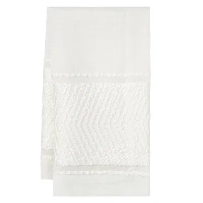 Mode Living Bianca 4 Piece Napkin Set In White
