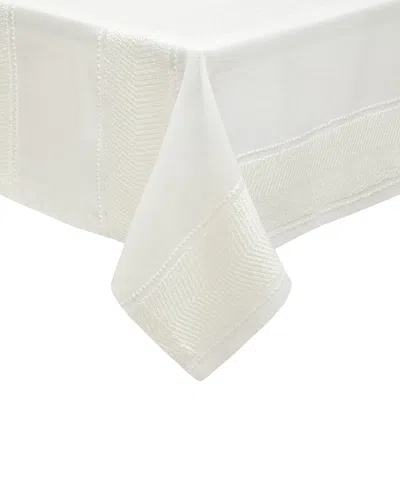 Mode Living Bianca Tablecloth, 70" X 128" In Neutral