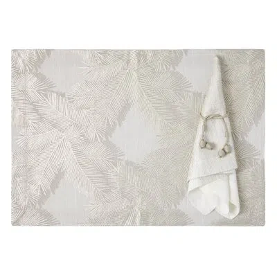 Mode Living Botanica 20" Placemat In Silver