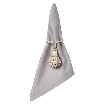 Mode Living Brussels 20" Polyester Napkin In Gray Solid