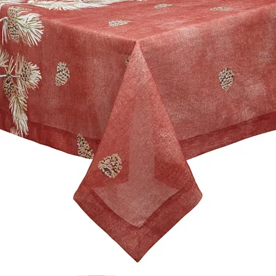 Mode Living Cambridge Tablecloth, 70 X 90 In Burnt Orange