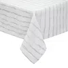 Mode Living Cannes Tablecloth, 90 Round In Silver
