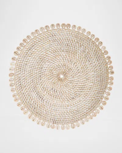 Mode Living Capiz Placemats, Set Of 4 In Beige