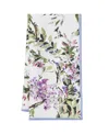 Mode Living Set Of 4 Cassis Napkins In White And Lavender Multicolor