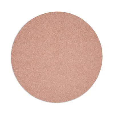 Mode Living Caviar Round Placemats, Set Of 4 In Rose/bronze