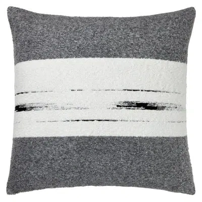 Mode Living Chalet Cotton Blend Throw Square Pillow Cover In Winter White