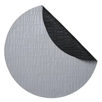 Mode Living Chequer 4 Piece Placemat Set In Gray,black