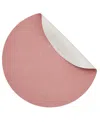Mode Living Set Of 4 Chic Denim Placemats In White And Pink