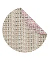 Mode Living Coquette Placemats, Set Of 4 In Natural And Magenta