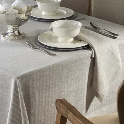 Mode Living Greenwich Linen Tablecloth In Beige