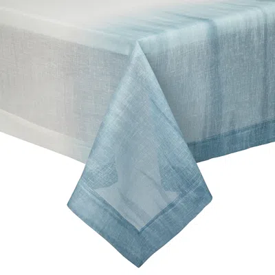 Mode Living Laguna Tablecloth, 70 X 90 In Blue/white