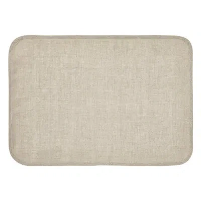Mode Living Milano 20" Linen Placemat In Silver