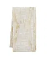 Mode Living Mimi Napkins, Set Of 4 In White And Gold