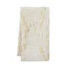 Mode Living Mimi Napkins, Set Of 4 In White/gold