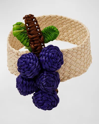 Mode Living Orchard Napkin Ring In Blue