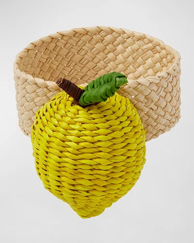Mode Living Orchard Napkin Ring In Yellow
