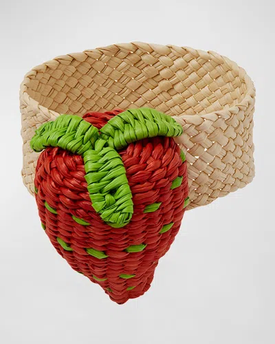 Mode Living Orchard Napkin Ring In Red