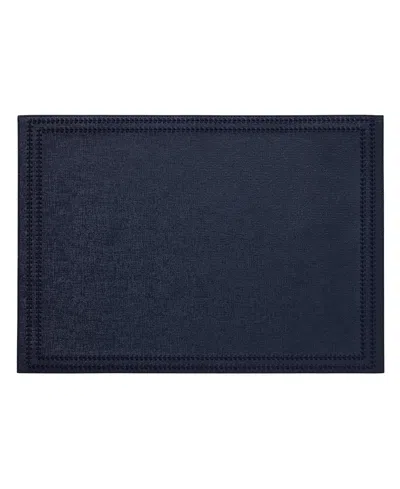 Mode Living Paloma Placemats, Set Of 4 Rectangle In Navy
