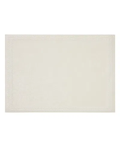 Mode Living Paloma Placemats, Set Of 4 Rectangle In Pearl