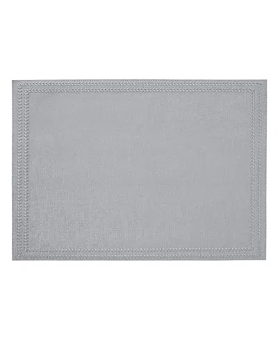 Mode Living Paloma Placemats, Set Of 4 Rectangle In Silver