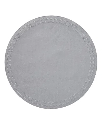 Mode Living Paloma Placemats, Set Of 4 Round In Silver