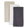 Mode Living Pure Linen Napkin, Set Of 4 In White