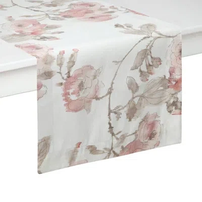 Mode Living Savannah Runner In Pink,gray,white