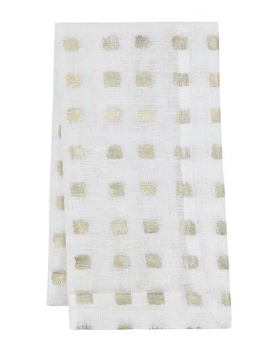 Mode Living Set Of 4 Antibes Napkins In Gold