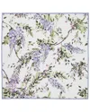 Mode Living Set Of 4 Cassis Napkins In White And Lavender Multicolor