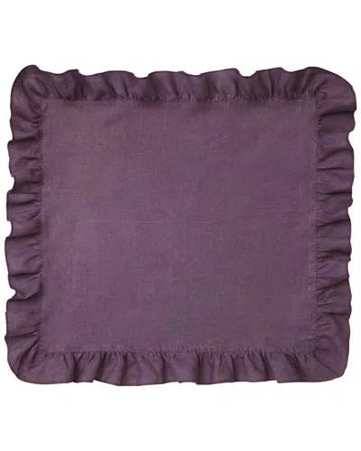Mode Living Set Of 4 Lucca Napkins In Purple