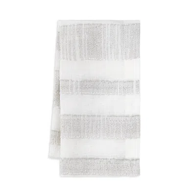 Mode Living Seville Napkins, Set Of 4 In White/silver