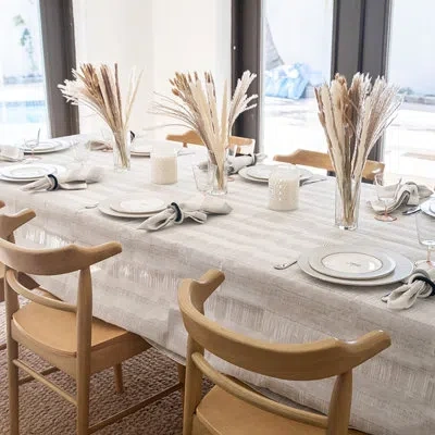 Mode Living Seville Tablecloth In Silver