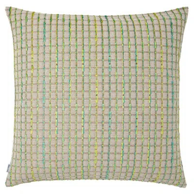 Mode Living Sol Cotton Blend Throw Square Pillow Cover In Yellow Multi-color