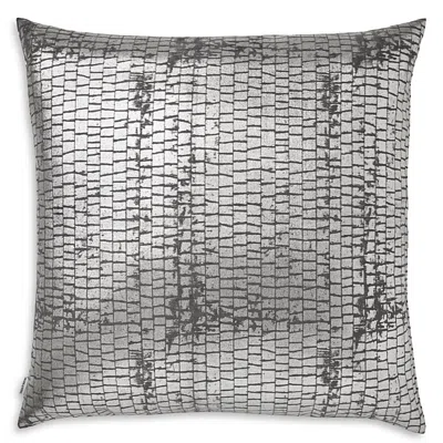 Mode Living Terra Anthracite Throw Pillow, 12 X 24 In Gray Metallic